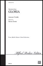 Gloria SATB choral sheet music cover